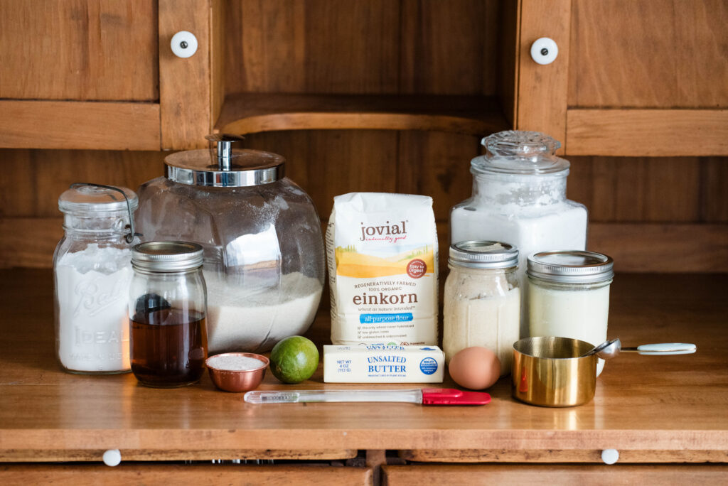 Ingredients for sourdough sugar cookies