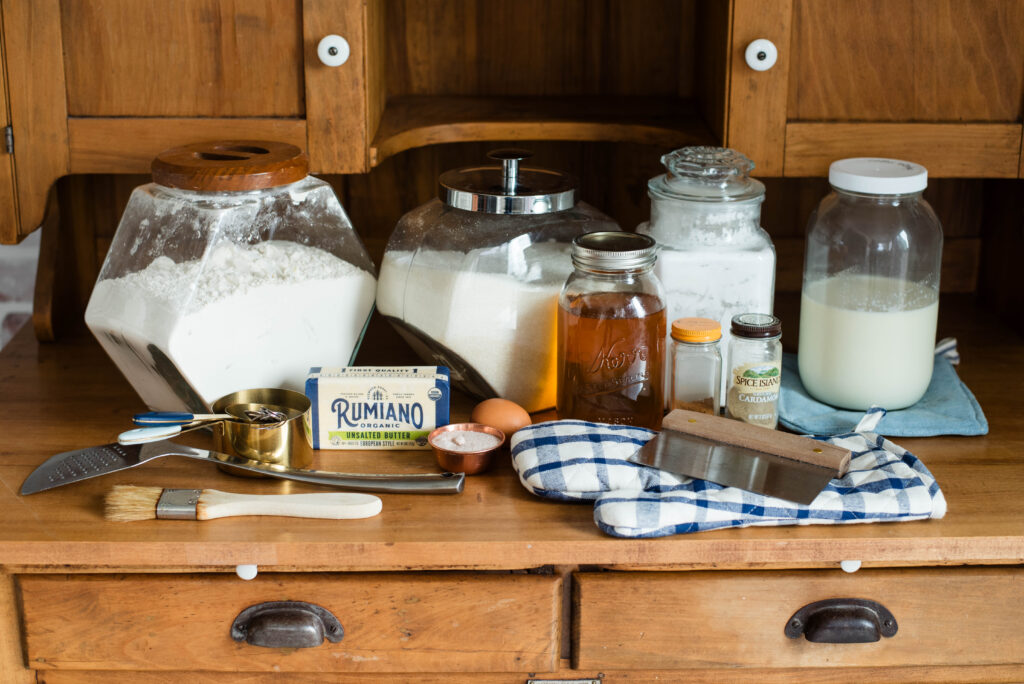 Ingredients for easy from-scratch pumpkin hand pies
