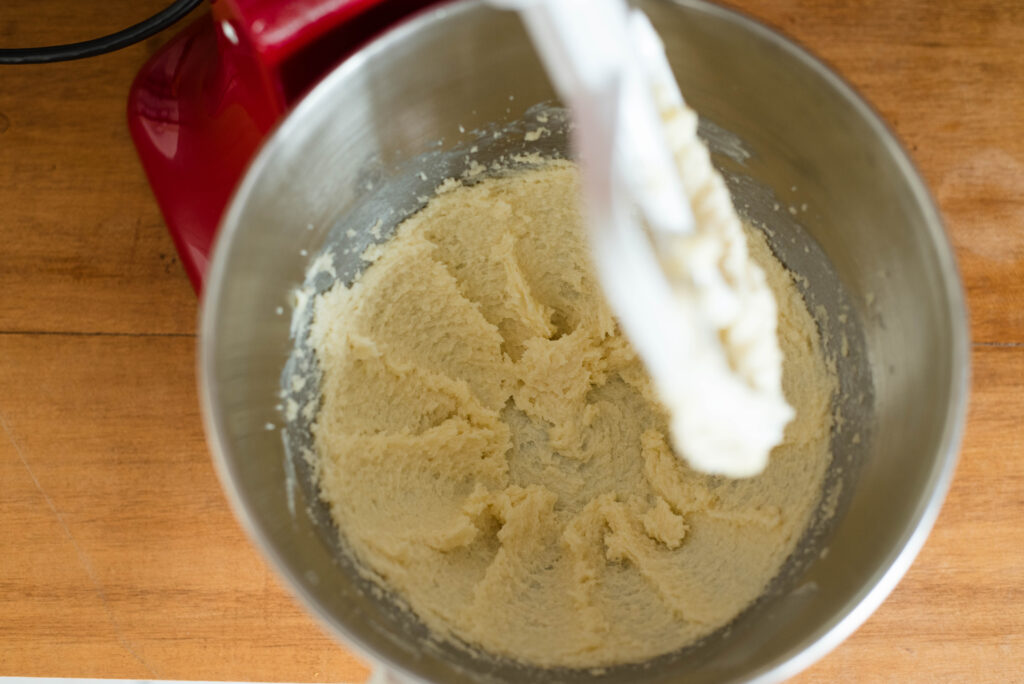 Butter and sugar creamed together