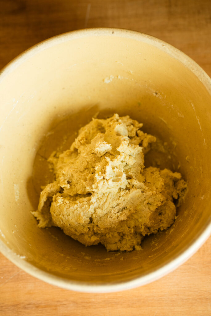 Pie dough waiting to be chilled.