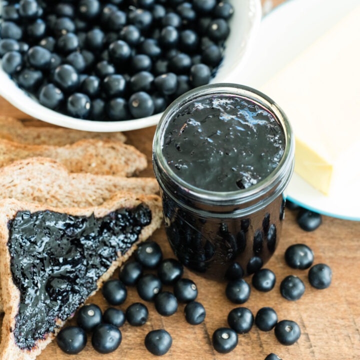 Huckleberry Jam Sweetened with Honey