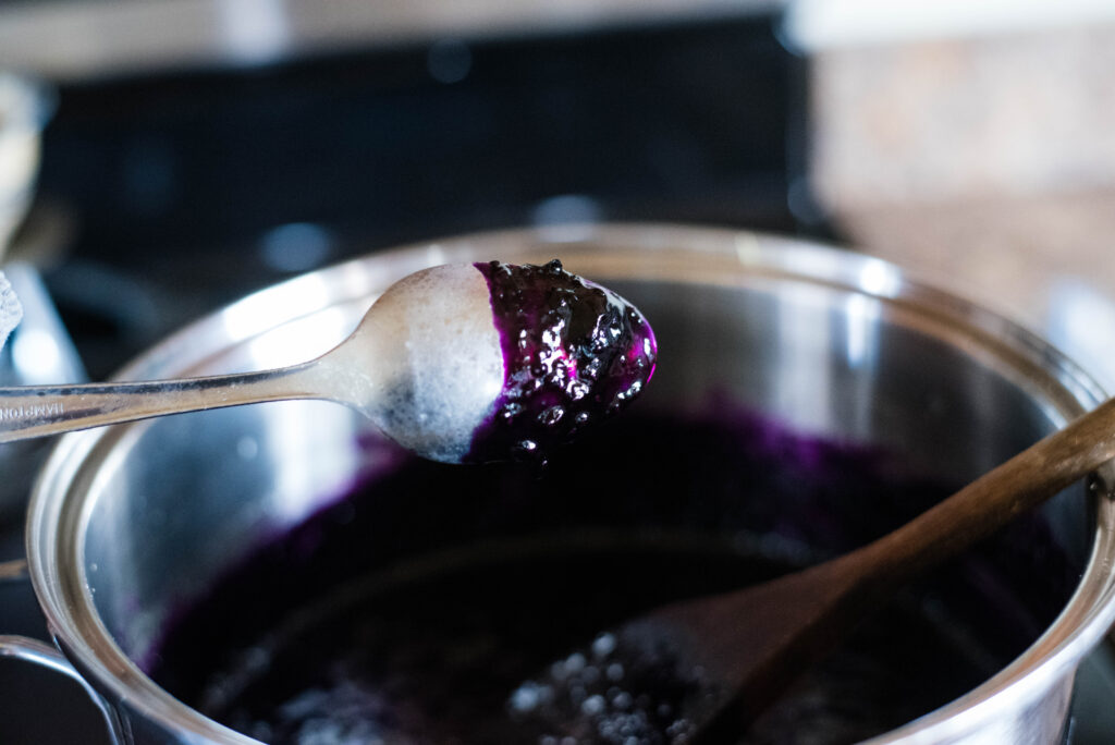 jam sticking to back of frozen spoon