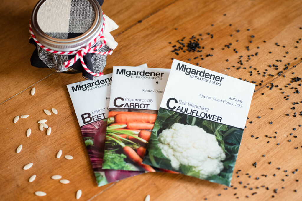 Garden seeds as gift ideas from the garden