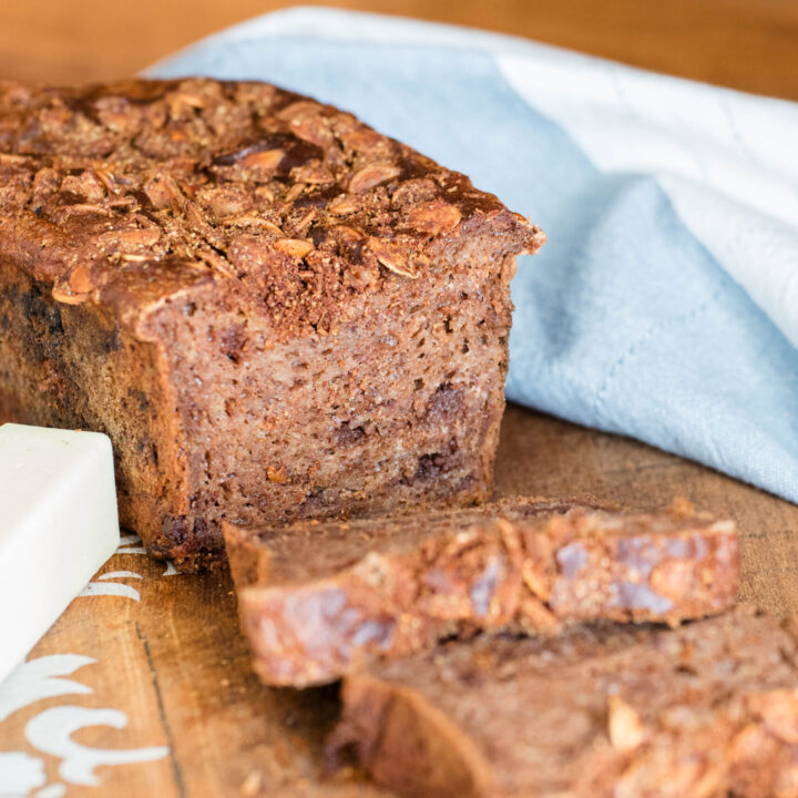 Gluten-Free Banana Bread with Pumpkin Seed Crumble