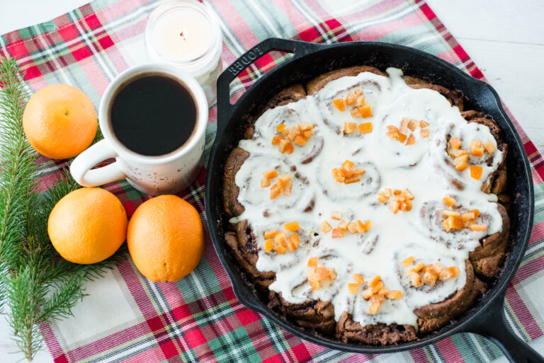 The Best Christmas Sourdough Gingerbread Cinnamon Rolls