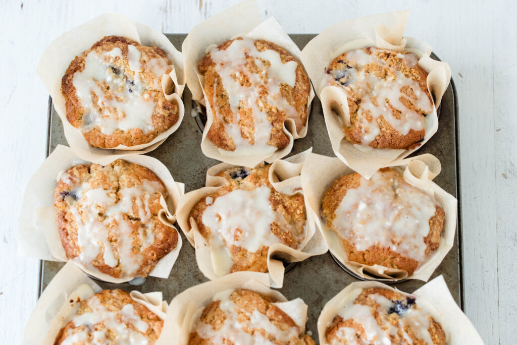 bakery style berry orange muffins