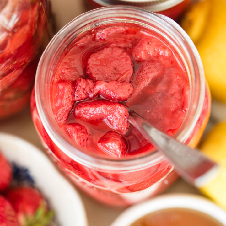 Easy Fermented Strawberries with Honey | 3 Methods