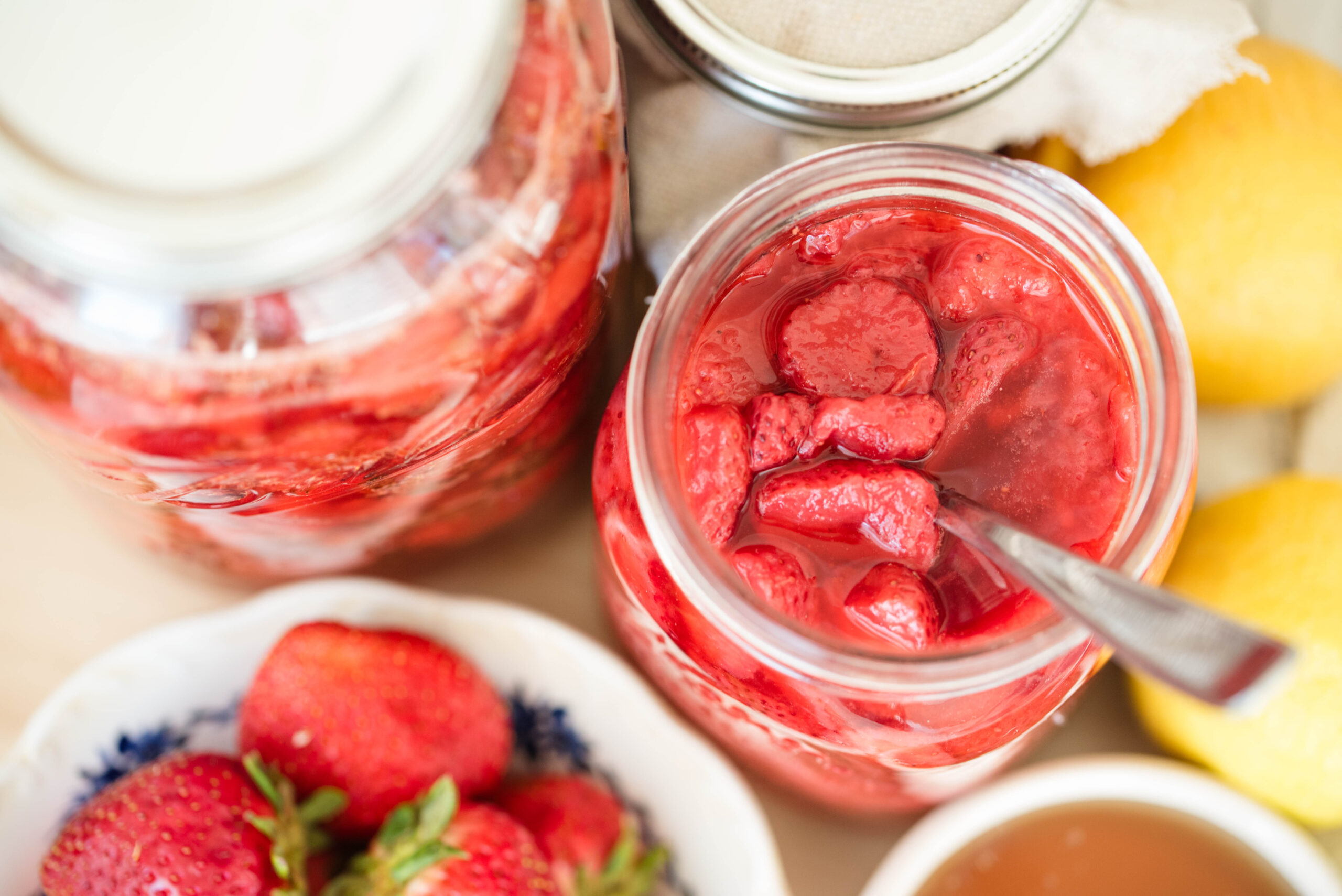 Easy Fermented Strawberries with Honey | 3 Methods to Preserve
