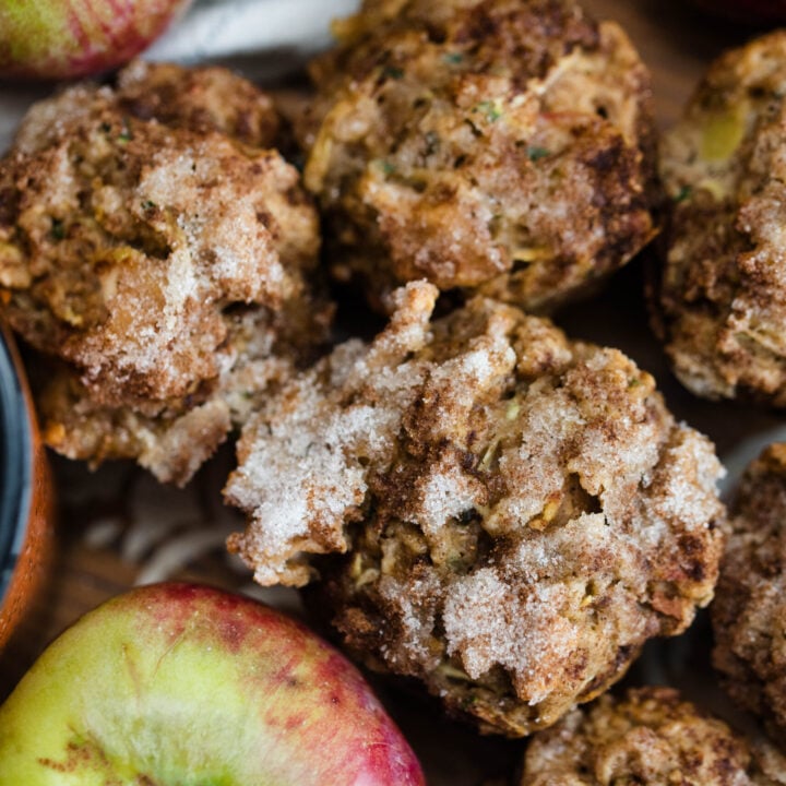 Easy Apple Spice Muffins with Zucchini